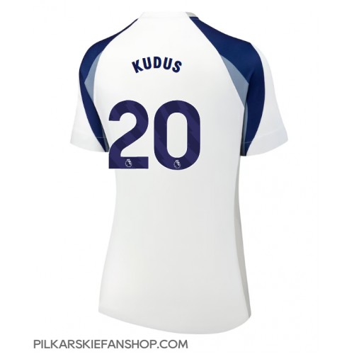 Koszulka piłkarska Tottenham Hotspur Mohammed Kudus #20 Strój Domowy dla kobiety 2025-26 tanio Krótki Rękaw Koszulka piłkarska Tottenham Hotspur Mohammed Kudus #20 Strój Domowy dla kobiety 2025-26 tanio Krótki Rękaw